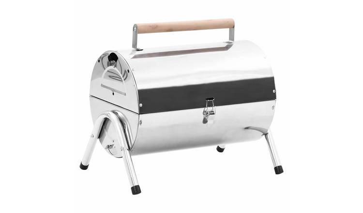 Walplus Portable Tabletop BBQ Grill Double Grids - Charcoal - 42 x 30 x 36.8 cm