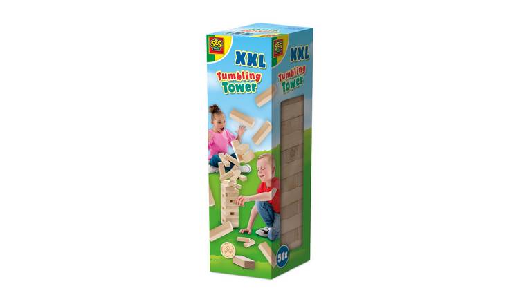 SES Creative Tumbling Tower XXL Wooden Block Game