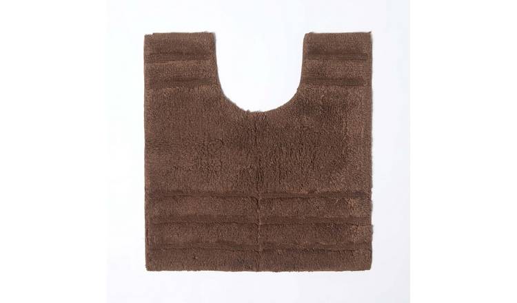 Homescapes Cotton Spa Supreme Pedestal Mat - Brown