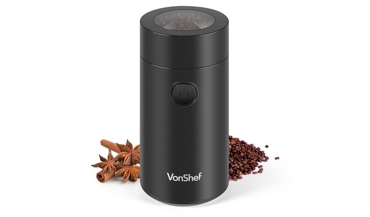 VonShef 60g 150W Electric Coffee Grinder - Black