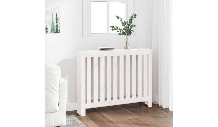 Walplus Solid Wood Radiator Cover - White - 108.5 x 19 x 84 cm