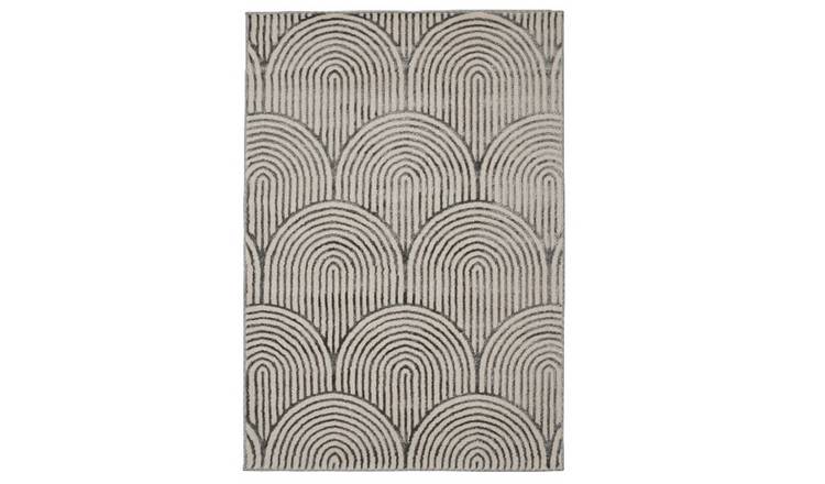 Mega Flooring Grey Modern Abstract Rug - 120 x 170cm