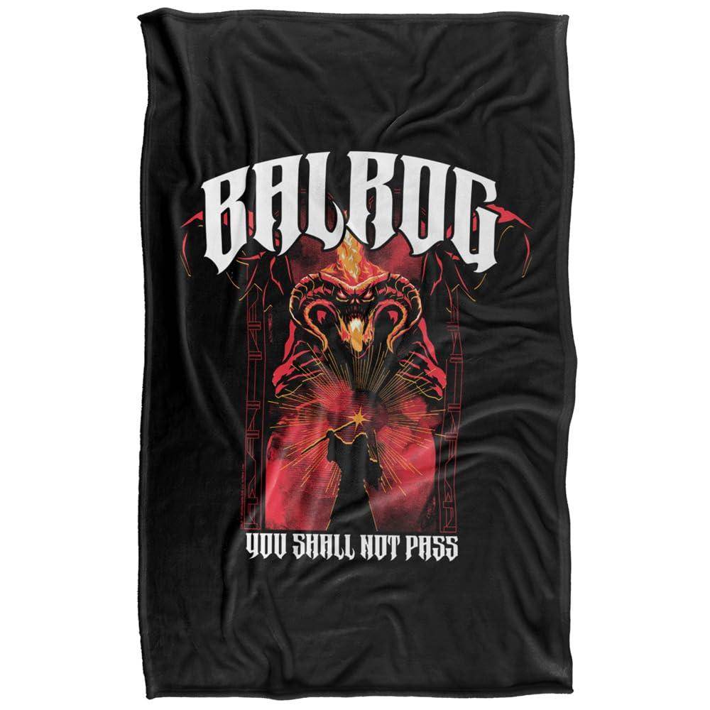 Lord Of The Rings Balrog Band Soft Touch Blanket - 127cm x 152cm - Image 1