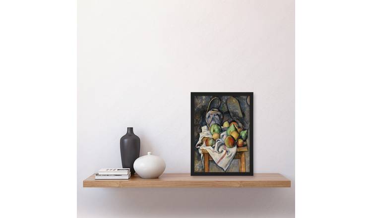 Paul Cezanne Ginger Jar And Fruit Still Life Framed Art Print - A4