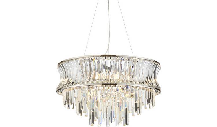 Loops Direct Aluminium LED Pendant Light - Bright Nickel