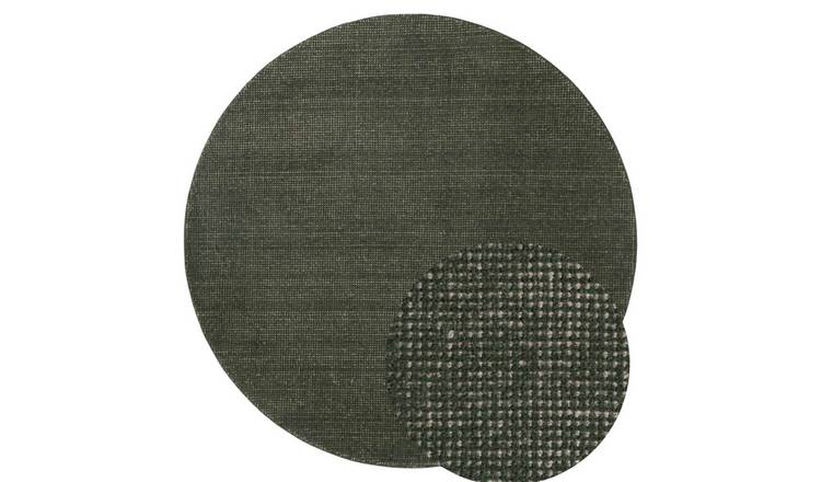 Ted Baker Green Greenwich Wool Round Rug - 160cm