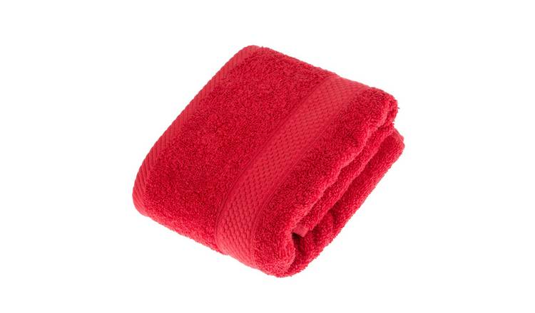 Homescapes Turkish Cotton Hand Towel - Red