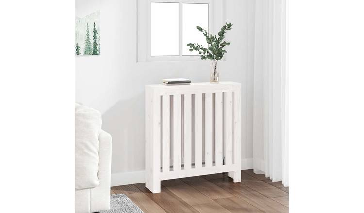 Walplus Solid Wood Radiator Cover - White - 79.5 x 19 x 84 cm
