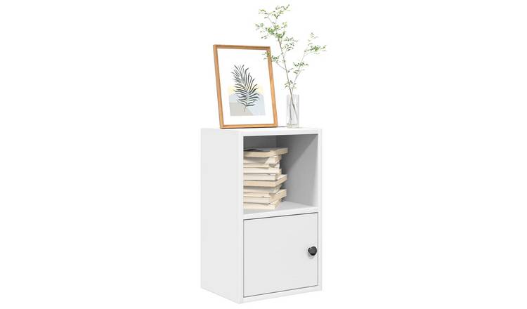 Walplus Engineered Wood Bookcase - White - 31 x 24 x 52 cm