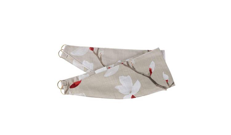 Homescapes Pack of 2 Anita Floral Tie Backs – Red