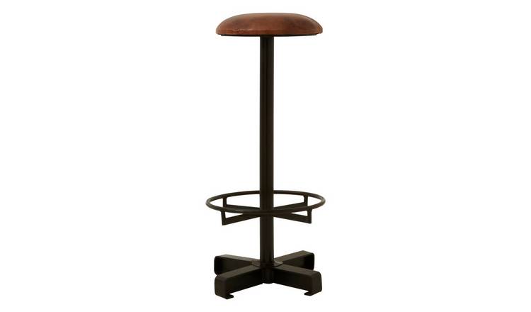Orsina Buffalo Leather Bar Stool – Brown & Black