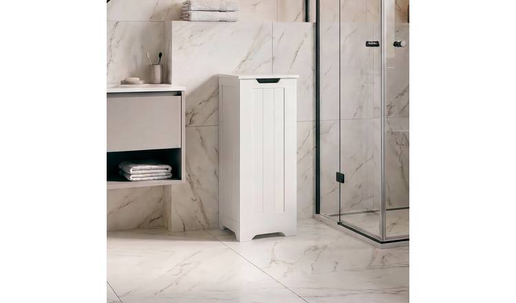 Hayle Small Laundry Hamper - White