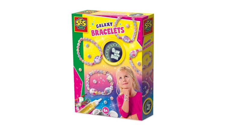 SES Creative Glow In The Dark Galaxy Bracelets Craft Set