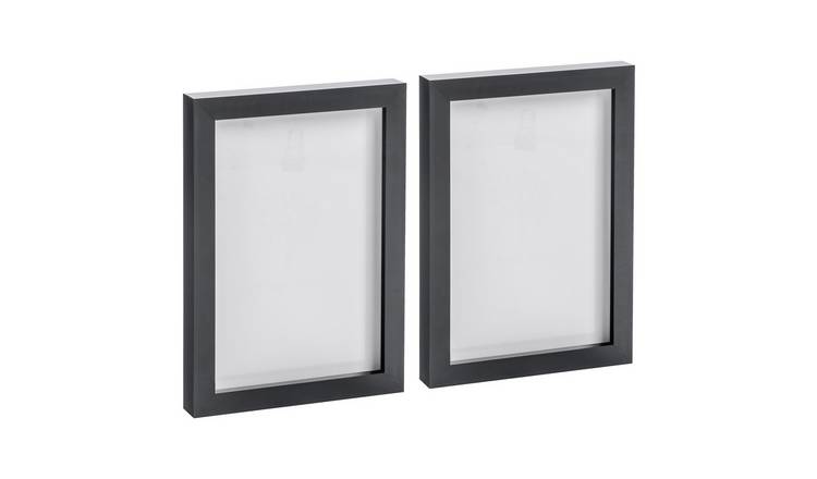 Nicola Spring Photo Frames - A5 - Set of 2 - Black