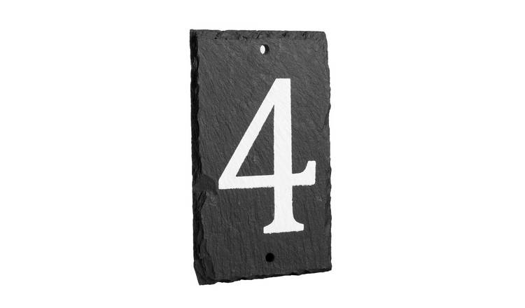 Nicola Spring Slate House Sign - Number 4