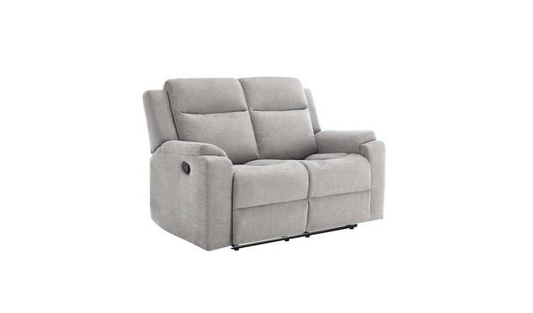 Furniture Online Orka Manual Recliner 2 Seater Chenille Sofa – Grey