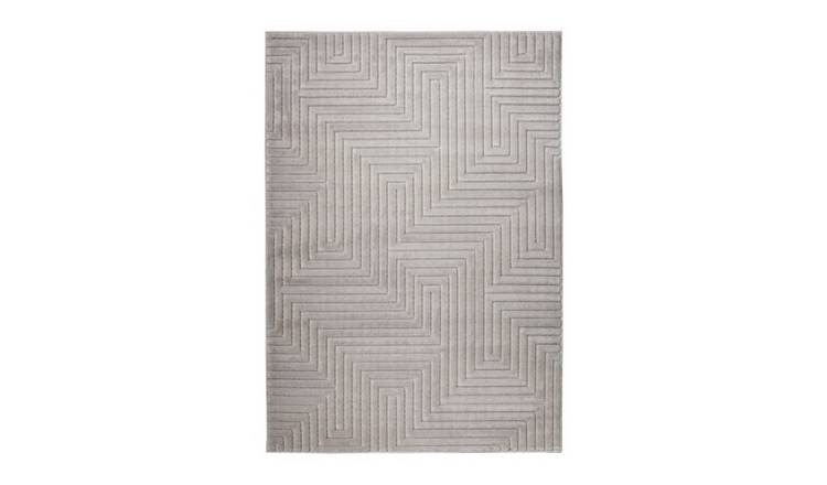 Mega Flooring Grey Modern Abstract Rug - 160 x 230cm