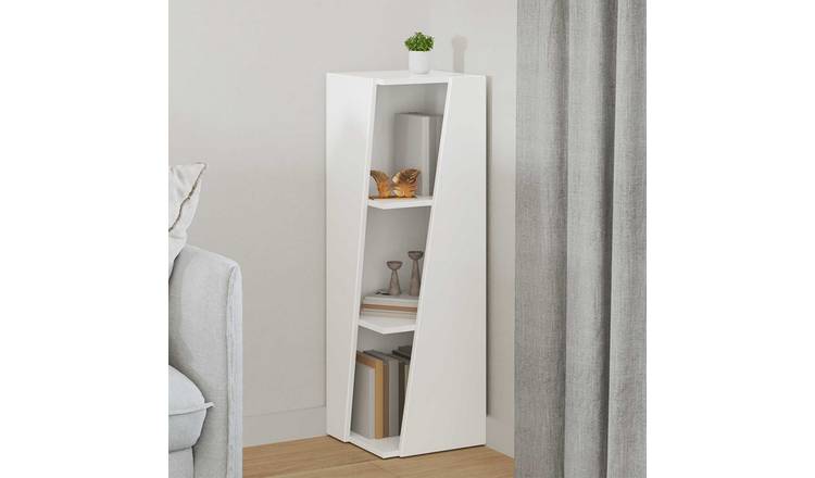 Walplus Engineered Wood Wall Shelf - White - 33 x 32 x 100.5 cm
