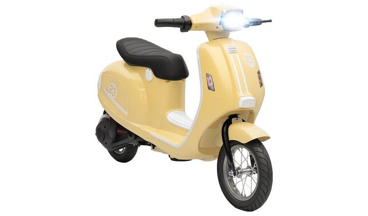 AIYAPLAY 24V Ages 8 to 12 Manual Throttle Ride on Motorcycle – Beige