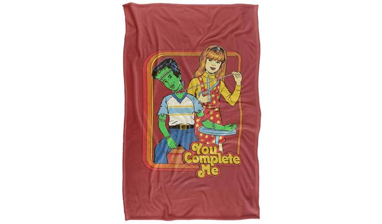 Steven Rhodes You Complete Me Soft Touch Blanket - 147cm x 91cm