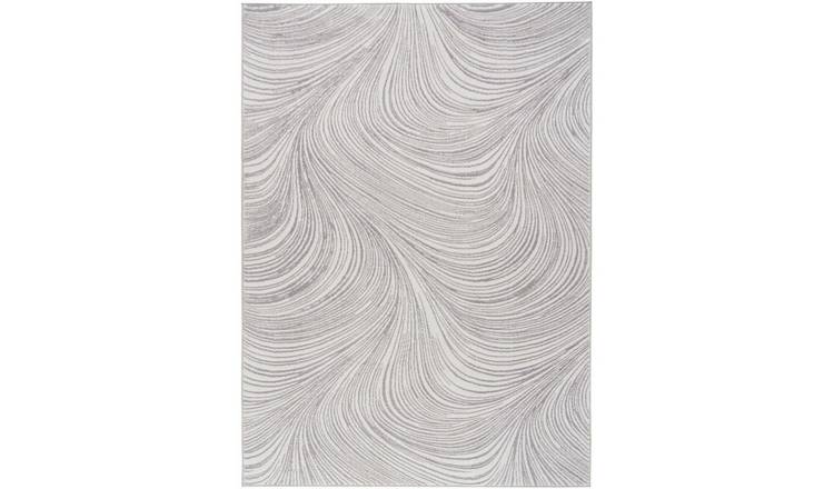 Mega Flooring Grey Modern Abstract Rug - 160 x 221cm