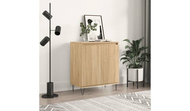 Walplus Engineered Wood Buffet Sideboard - Sonoma Oak - 60 x 35 x 70 cm