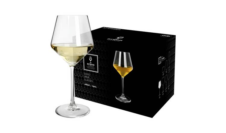 Argon Tableware Soho Crystal White Wine Glasses -  Pack of 24