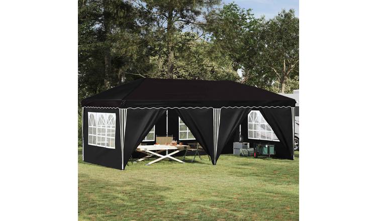 Walplus 575 x 288 x 245 cm Garden Pop-up Party Tent - Black