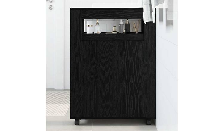 Walplus Engineered Wood Wall Mounted Cabinet - Red - 65 x 23 x 87 cm