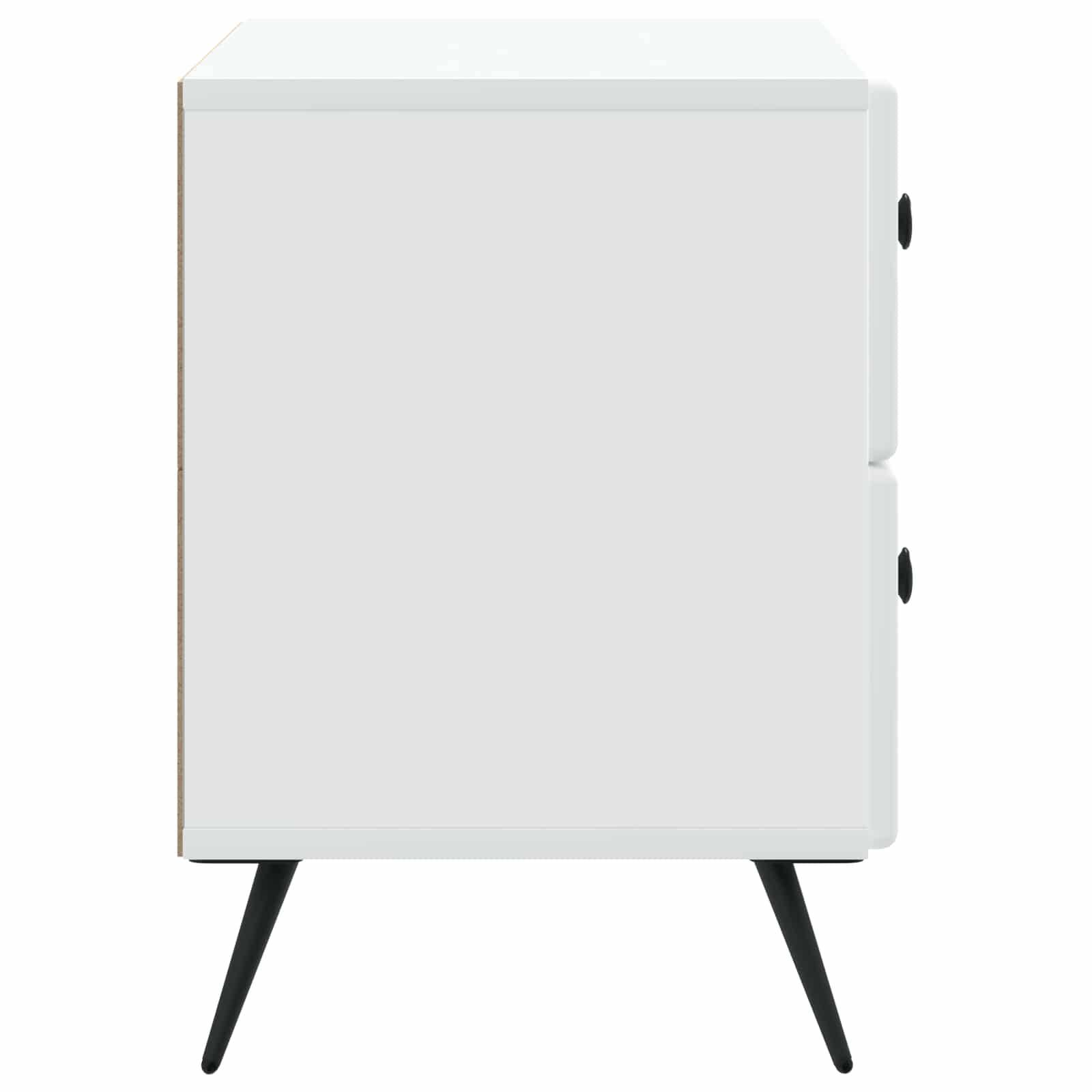 Walplus Engineered Wood Nightstand - White - 62 x 34.5 x 47.5 cm - Image 6