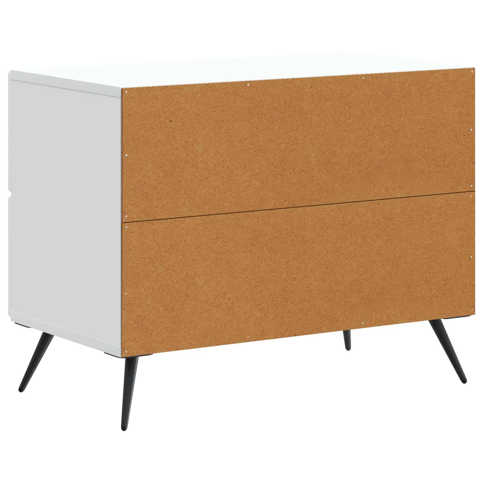 Walplus Engineered Wood Nightstand - White - 62 x 34.5 x 47.5 cm - Image 7