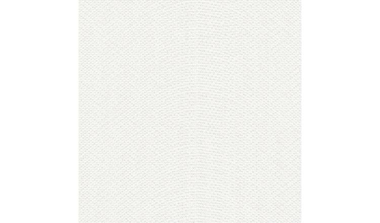 Grandeco Curve Weave Glitter Blown Textured Wallpaper - White