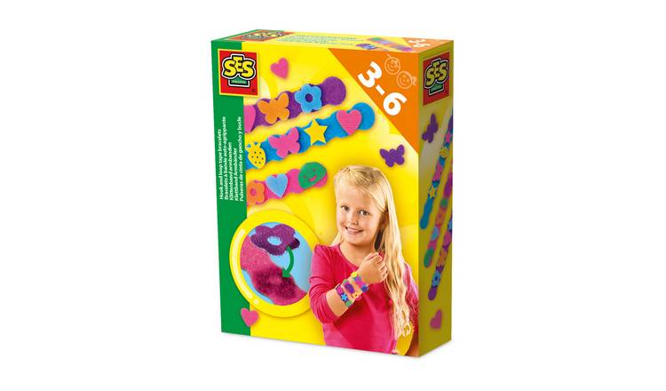 SES Creative Hook and Loop Tape Bracelets Craft Set