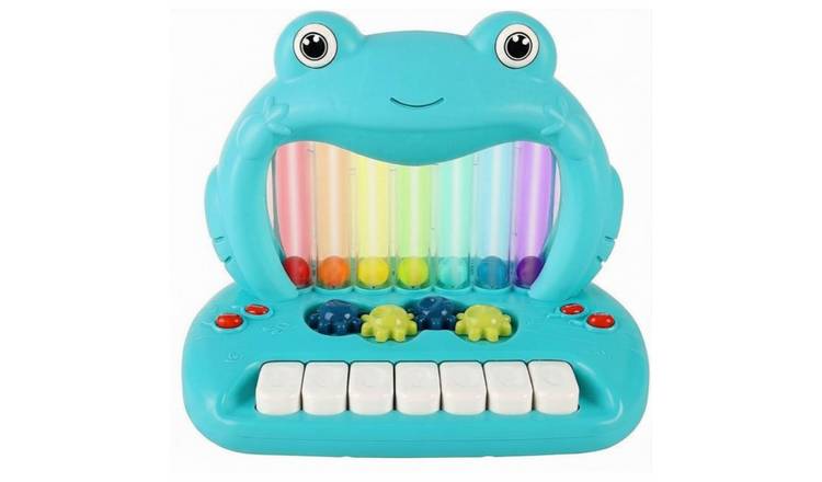 deAO Musical Frog Keyboard With Dancing Ball - Blue