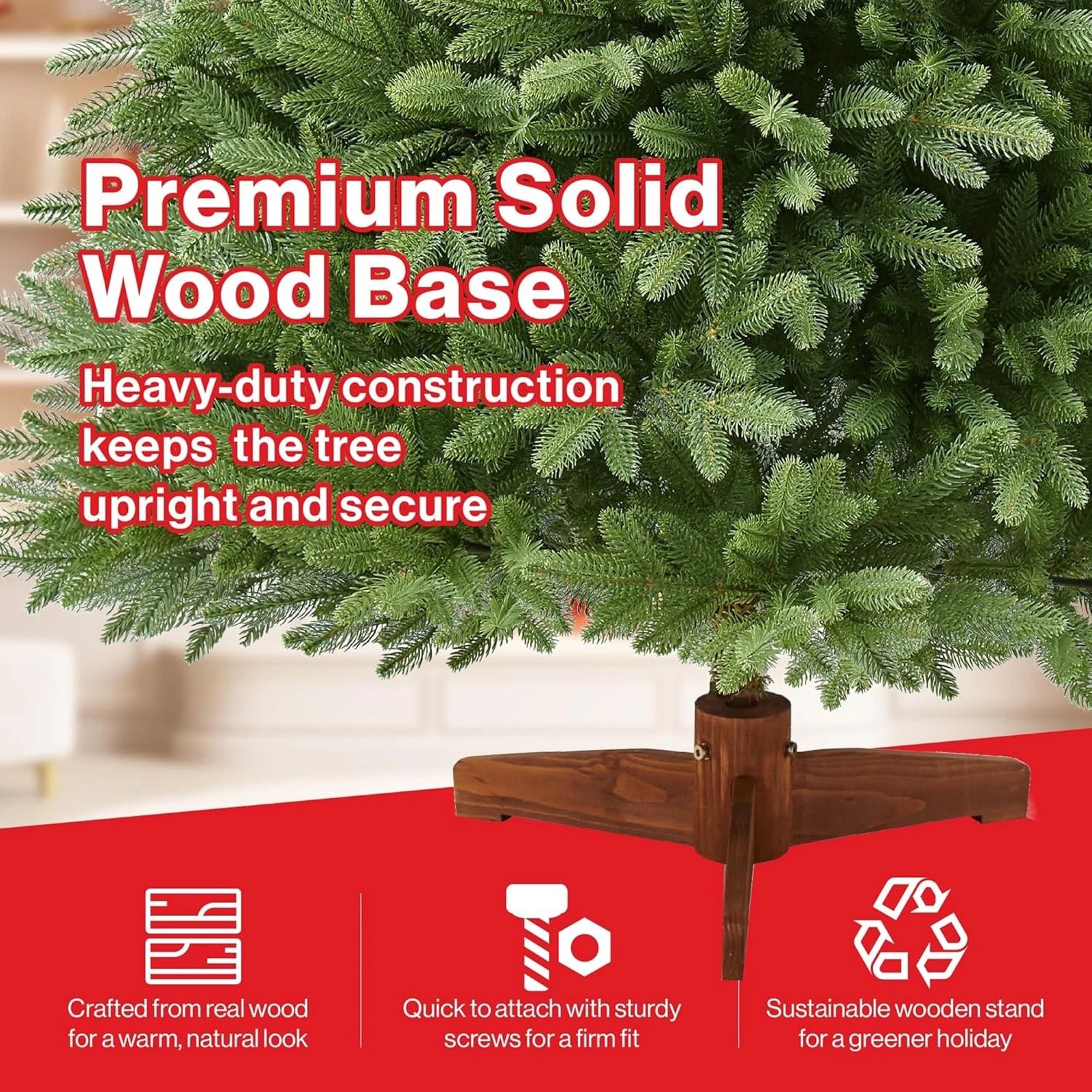 My Christmas 4ft Artificial PE Christmas Tree with 320 Tips - Green - Image 4