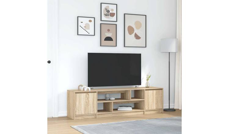 Walplus Engineered Wood TV Cabinet - Light Oak - 188.5 x 41 x 50 cm