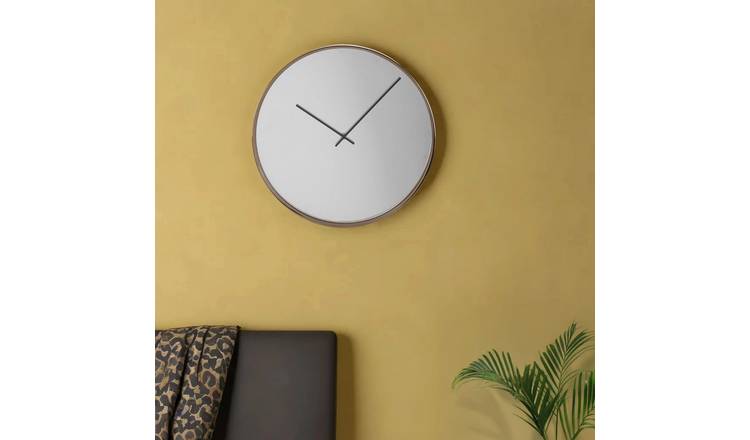 Orsina Baillie 40cm Dia Mirror Wall Clock - Rose Gold