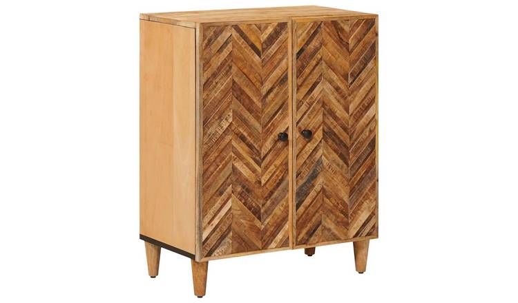 Walplus Solid Wood Storage Unit - Brown - 60 x 33.5 x 75 cm