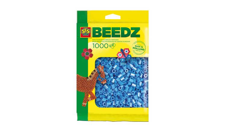 SES Creative Iron On Beads 1000 Piece Craft Set - Sky Blue