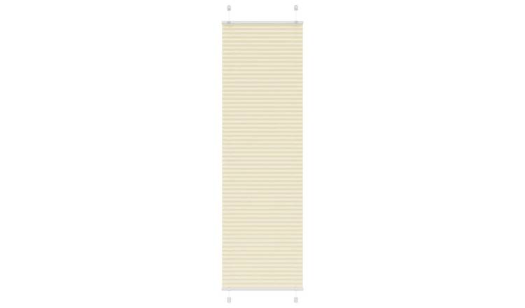 Walplus Polyester Pleated Blind - Cream - 55 x 200 cm