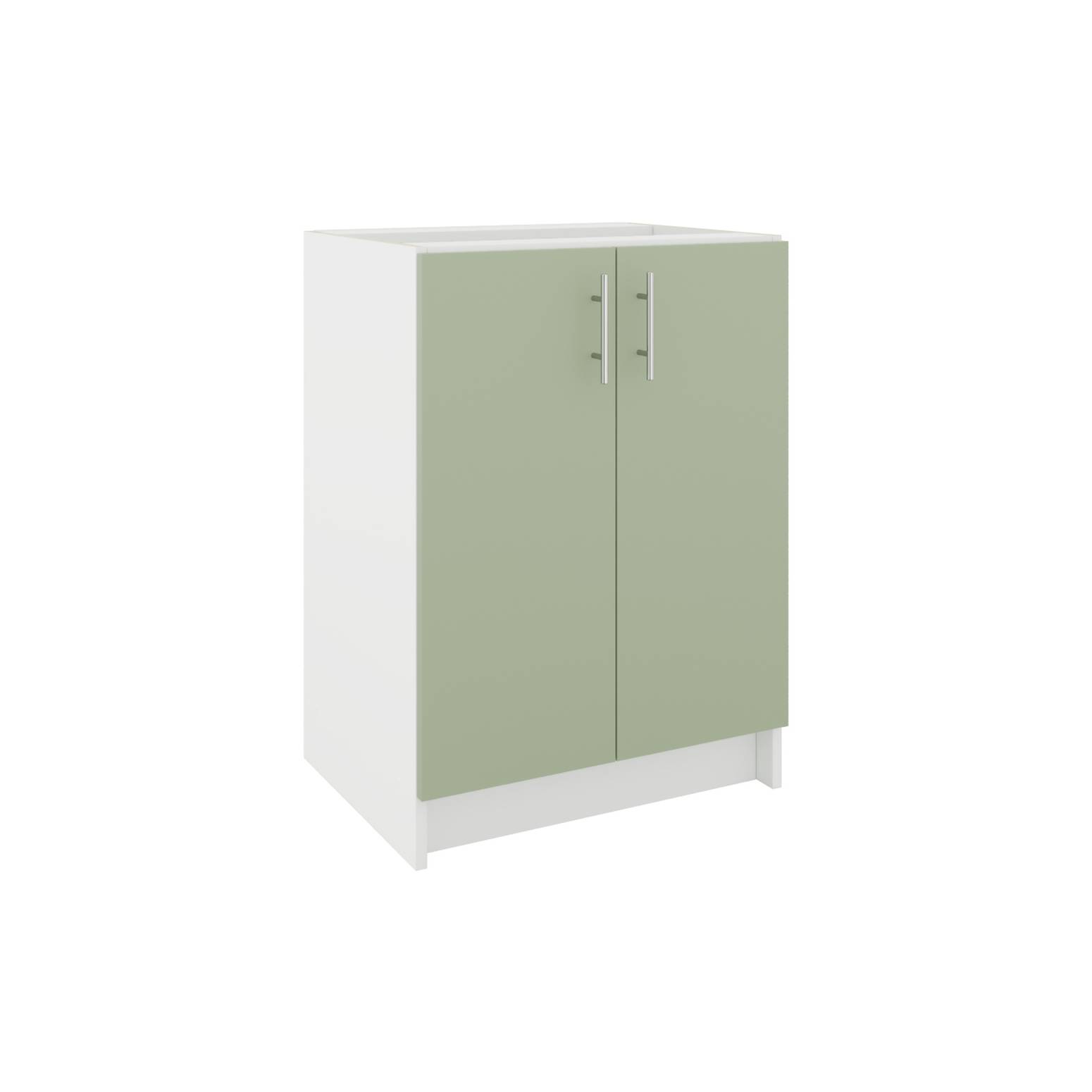 JD Greta 600mm Base Cabinet with 2 Doors - Sage Green Matt - Image 1