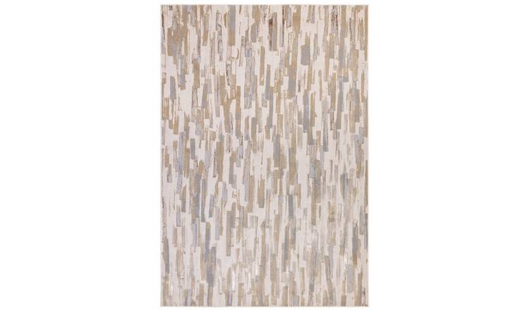 Mega Flooring Beige Modern Abstract Rug - 120 x 170cm