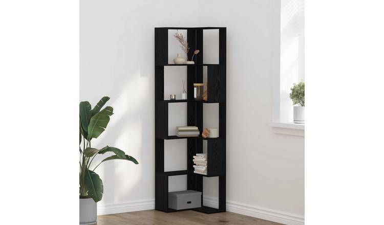Walplus Bookcase - Dark Oak - 50 x 50 x 179 cm
