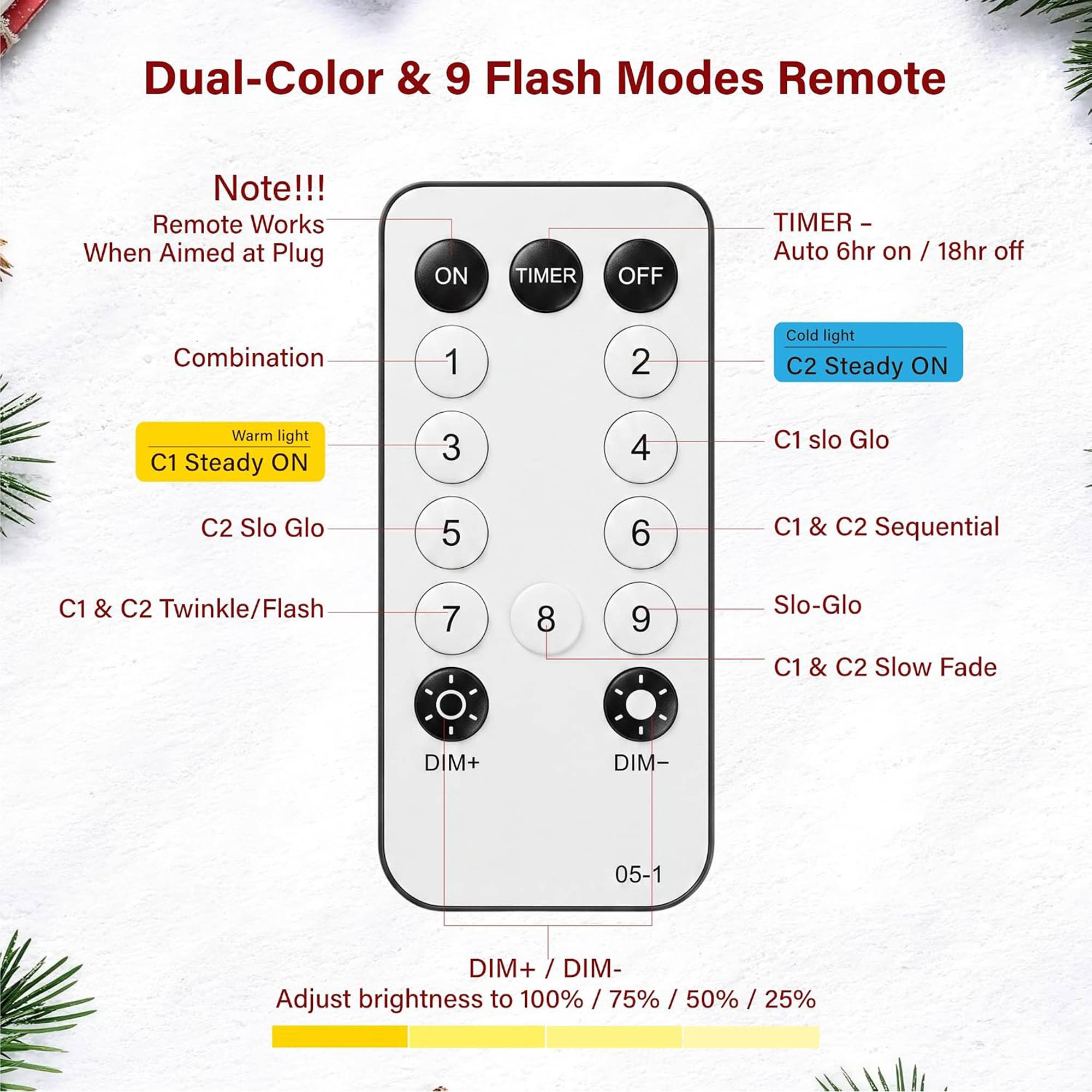My Christmas 7ft Slim Pre-Lit Christmas Tree with 210 LED Lights - Green - Image 5