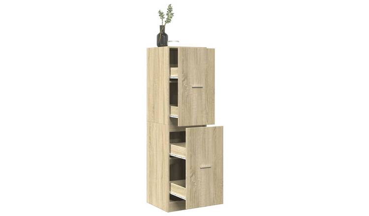 Walplus Engineered Wood Cabinet - Light Oak - 40 x 41 x 144.5 cm