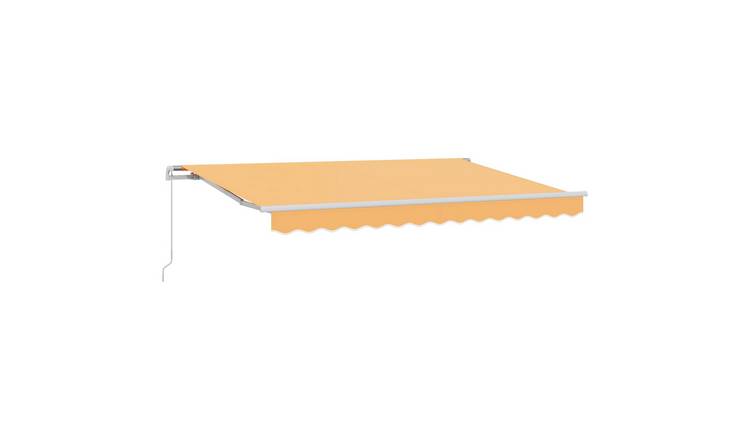 Walplus Aluminium Retractable Awning - Sand - 500 x 300 cm - 5 x 3 cm