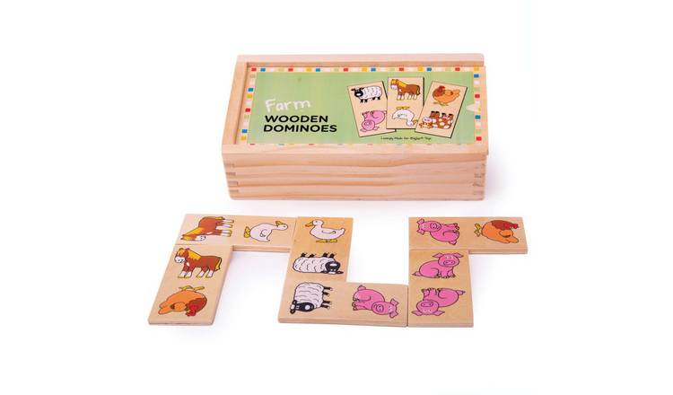Bigjigs Toys Dominoes - Farm - 12 Months +