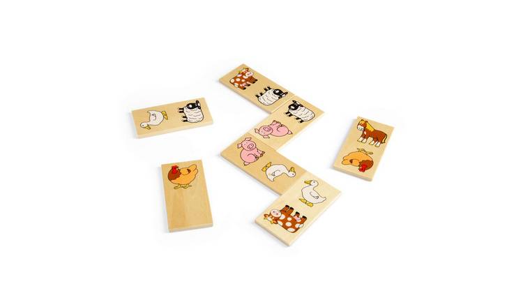 Small Foot Jeux en bois Domino ferme plus petit