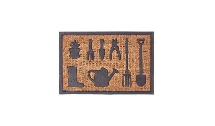 Homescapes Garden Tools Rubber & Coir Doormat