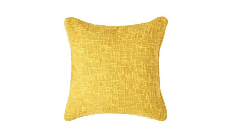 Homescapes Yellow Nirvana Cotton Cushion Cover - 45 x 45 cm
